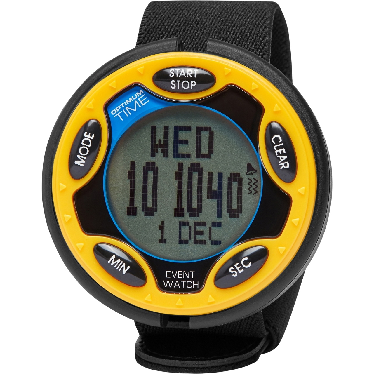 2026 Optimum Time OE Series 14R Rechargeable Jumbo Event Watch OE146 - Yellow
